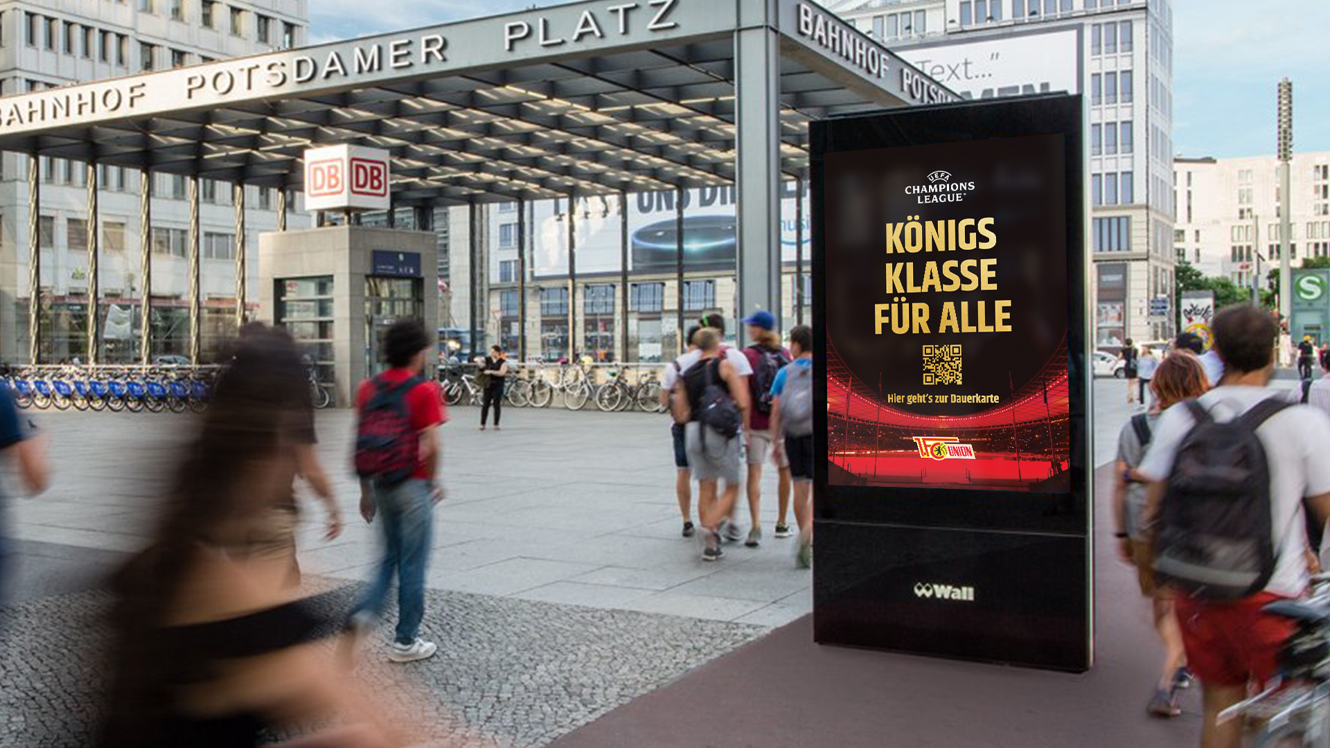 Anzeige in Umgebung am Potsdamer Platz